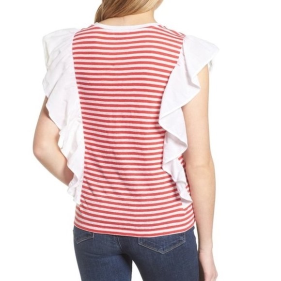 Chelsea28 Ruffle Linen Tee - Picture 5 of 5